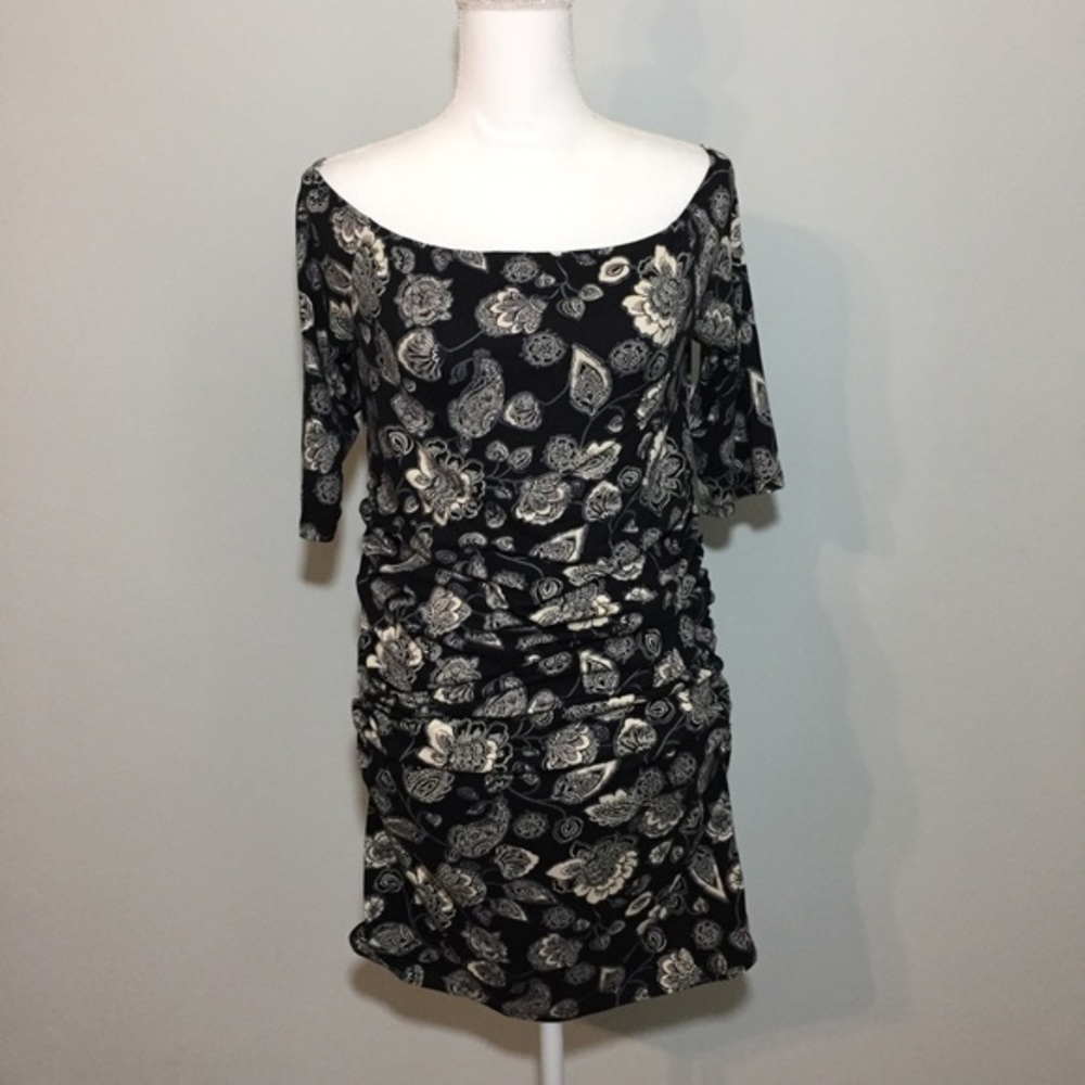 Black Cream Floral Off Shoulder Blouse Maternity